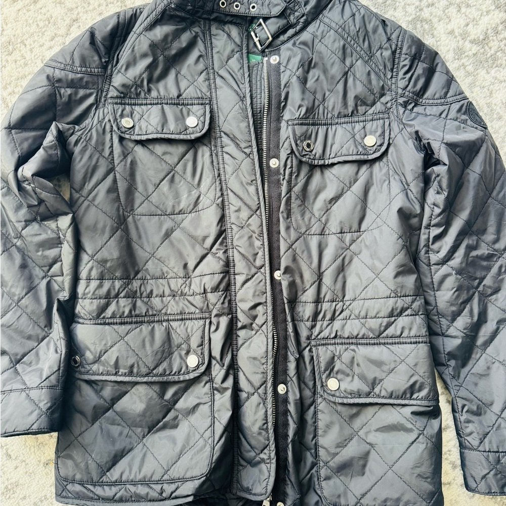 Ralph Lauren Womens Black Quilted Jacket XS